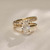 Unique Round Cut Sterling Silver Stackable Rings