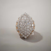 Luxurious Round Cut Yellow Gold Wedding Bands