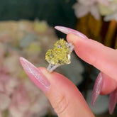 Luxurious Light Yellow Heart Cut Engagement Rings