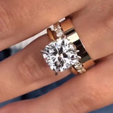 Fashion Cushion Cut Yellow Gold Wedding Sets