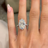 Fine Oval Cut Sterling Silver Halo Engagement Rings