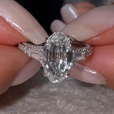 Eternal Oval Cut Sterling Silver Engagement Rings