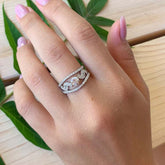 Handmade 1 CT Gorgeous Round Cut Stackable Wedding Set