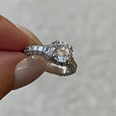 Elegant Sterling Silver Vintage Engagement Rings