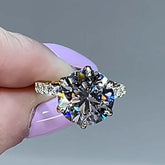 Simplicity Round Cut Yellow Gold Vintage Engagement Rings