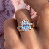 Vintage Cushion Cut Sterling Silver Wedding Sets