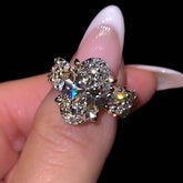 Vintage Oval Cut Sterling Silver Wedding Sets