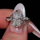 Twist Weave Cushion Cut Sterling Silver Engagement Rings