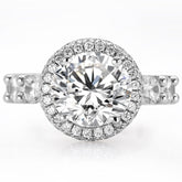 Gorgeous Round Cut Sterling Silver Engagement Rings