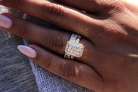 Is this diamond on the wedding ring the "secret code" of love?