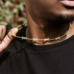 Iced Thorn Choker 8mm Paved