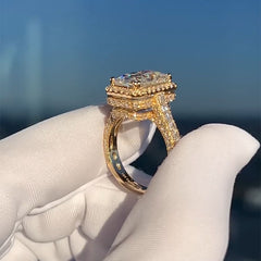 Luxury Radiant Cut Engagement Rings With Diamonds