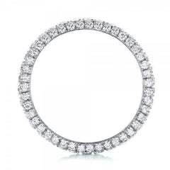 Simplicity Round Cut Sterling Silver Wedding Bands
