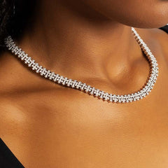 Iced Cross Pattern Chain