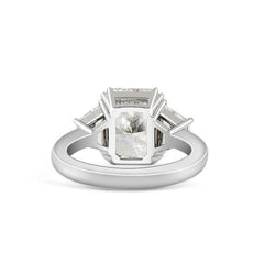 Gorgeous Radiant Cut Sterling Silver Wedding Rings
