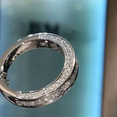 Simplicity Princess Cut Sterling Silver Wedding Bands