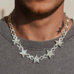 Sparkling Stars Infinity Link Necklace
