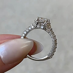 Elegant Sterling Silver Vintage Engagement Rings