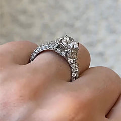 Elegant Sterling Silver Vintage Engagement Rings