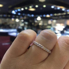 Simplicity Oval Cut Rose Gold Wedding Sets