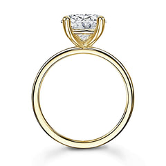 Minimalism Oval Cut Sterling Silver Engagement Rings
