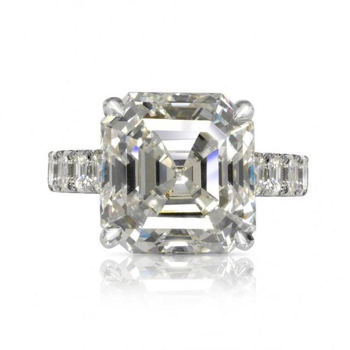 Gorgeous Radiant Cut Sterling Silver Engagement Rings