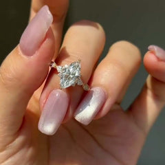 Vintage Elegant Marquise Cut Engagement Rings