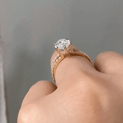Fine Fork Marquise Cut Silver Engagement Rings