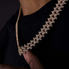 16mm Thorn Chain Necklaces in Silver & Gold
