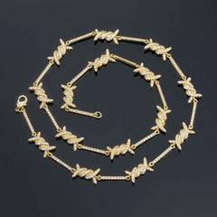 Iced Thorn Choker 8mm Paved