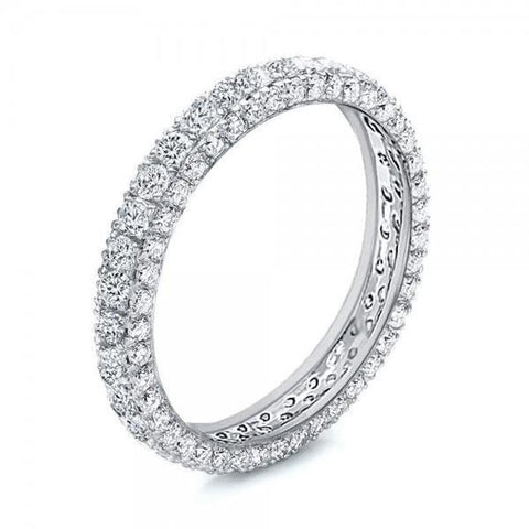 Simplicity 1 CT Round Cut Diamond Wedding Bands for Women