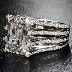 Hypoallergenic four-band ring (nickel-free gold/silver)