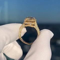 Luxury Radiant Cut Engagement Rings With Diamonds