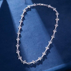 White Gold Micro-Set Diamond-Cut Cuban Chain