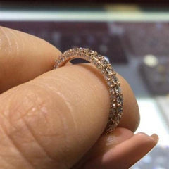 Simplicity Oval Cut Rose Gold Wedding Sets
