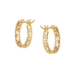 French Style Niche Gentle Style Silver Hollow Earrings
