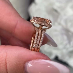 Halo Pear Cut Sterling Silver Vintage Engagement Rings