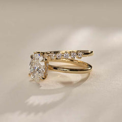 Unique Round Cut Sterling Silver Stackable Rings