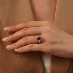Fashion Round Cut Rose Gold Engagement Rings
