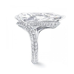 Gorgeous Pear Cut Sterling Silver Wedding Rings