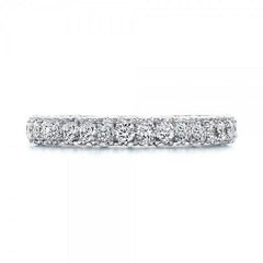 Simplicity Round Cut Sterling Silver Wedding Bands