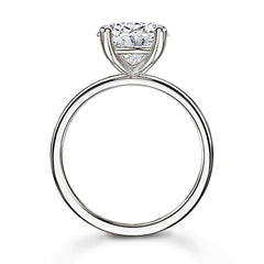 Minimalism Oval Cut Sterling Silver Engagement Rings