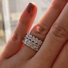 Two Piece Sterling Silver Wedding Bands