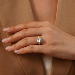 Simplicity Round Cut Sterling Silver Wedding Rings