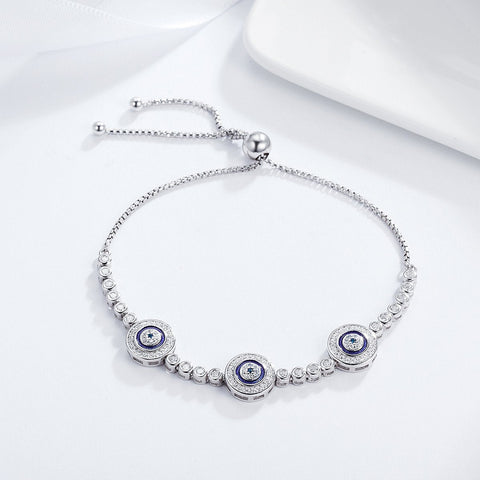 Lucky Eye 925 Sterling Silver Bracelet - jolics