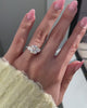 Solid 925 silver cushion engagement ring scratch-resistant coating