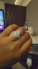 Custom Pear Cut Halo Stackable Rings Handcrafted