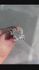 Alternative Engagement Ring: Gothic  Marquise Cut Sterling Silver with Thorn Details
