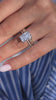 Classic Design Radiant Cut Two-piece Wedding Sets