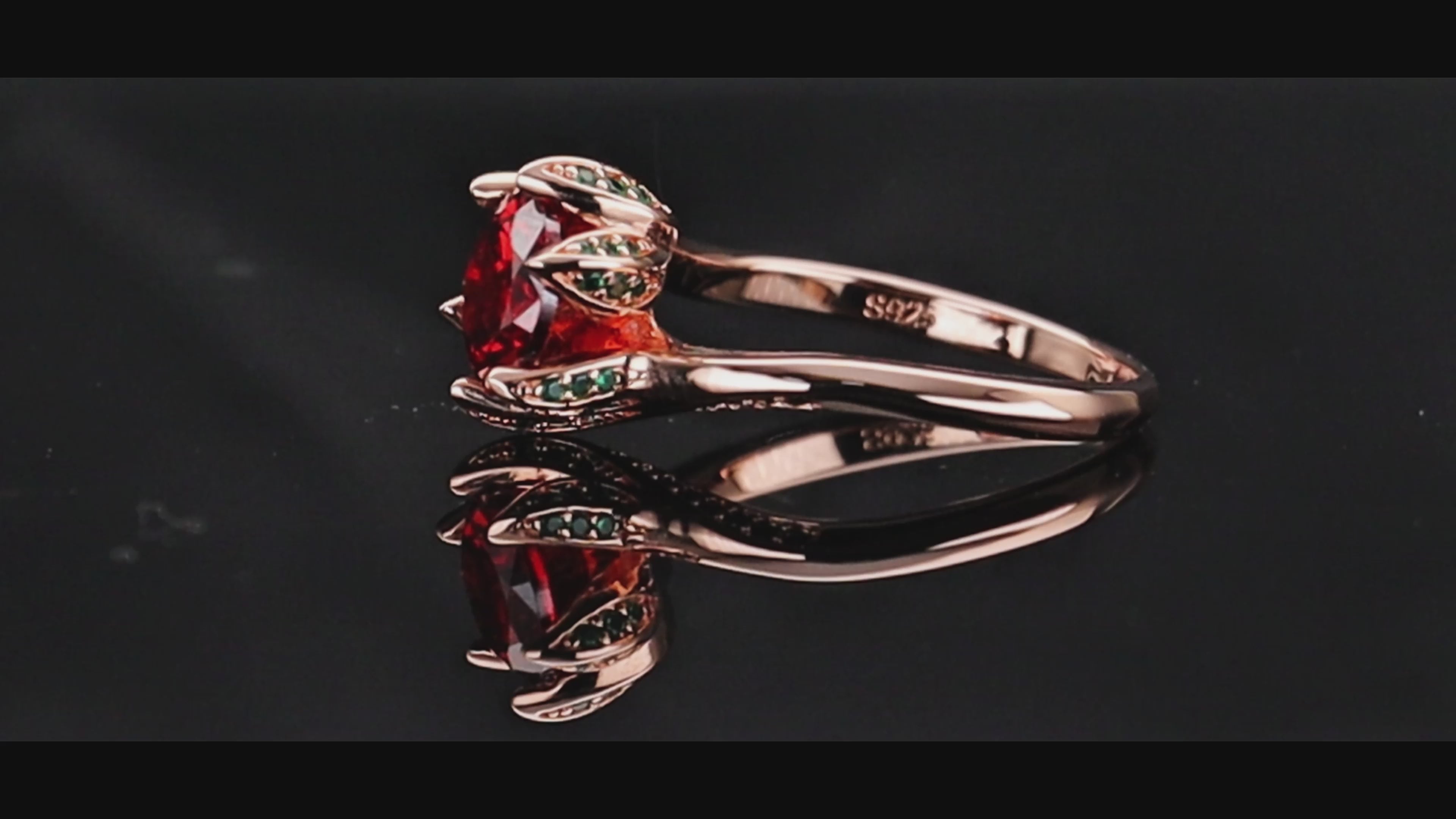 Dainty Round Cut Rose Gold Engagement Rings